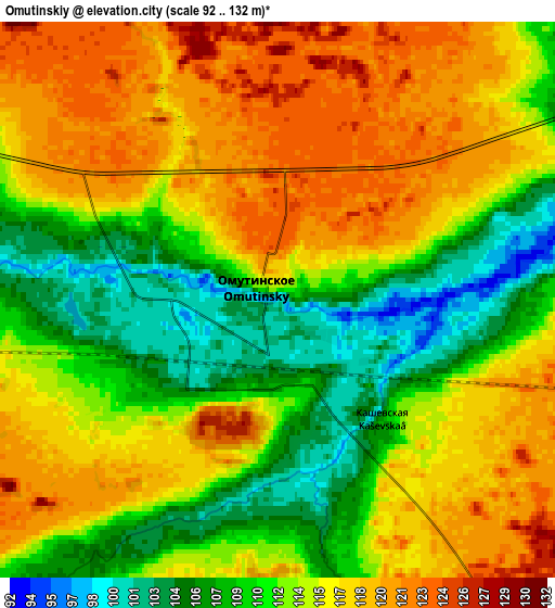 Zoom OUT 2x Omutinskiy, Russia elevation map