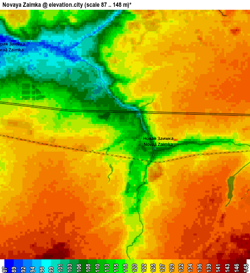 Zoom OUT 2x Novaya Zaimka, Russia elevation map