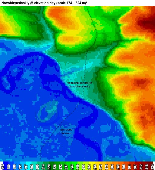 Zoom OUT 2x Novobiryusinskiy, Russia elevation map