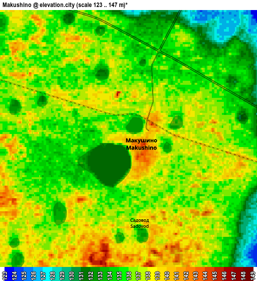 Zoom OUT 2x Makushino, Russia elevation map