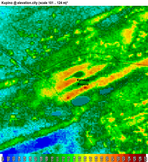 Zoom OUT 2x Kupino, Russia elevation map