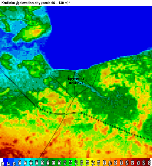 Zoom OUT 2x Krutinka, Russia elevation map