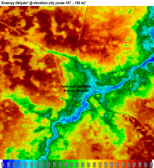 Zoom OUT 2x Krasnyy Oktyabr’, Russia elevation map