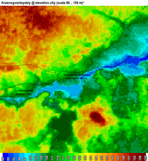 Zoom OUT 2x Krasnogvardeyskiy, Russia elevation map