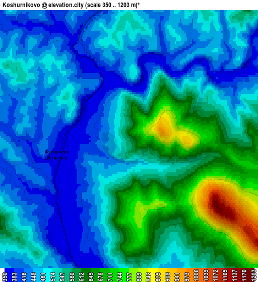 Zoom OUT 2x Koshurnikovo, Russia elevation map