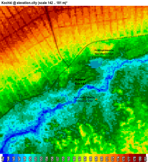Zoom OUT 2x Kochki, Russia elevation map