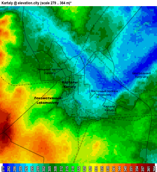 Zoom OUT 2x Kartaly, Russia elevation map