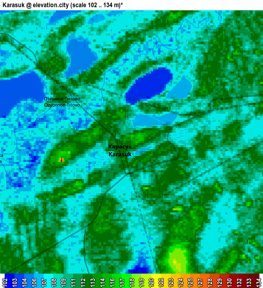 Zoom OUT 2x Karasuk, Russia elevation map