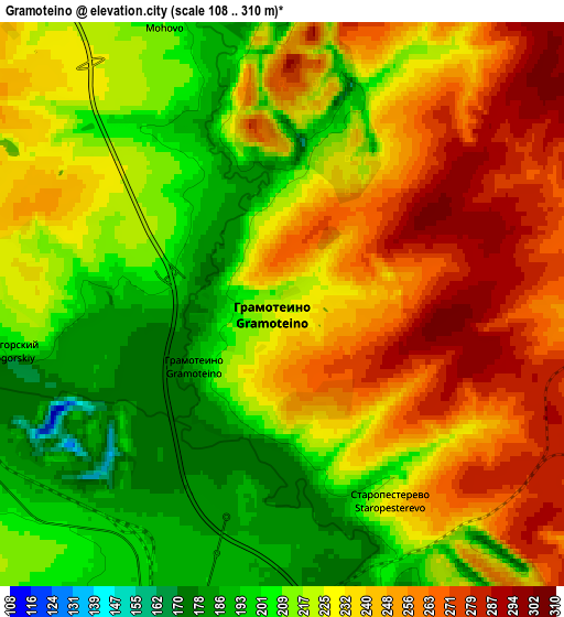 Zoom OUT 2x Gramoteino, Russia elevation map