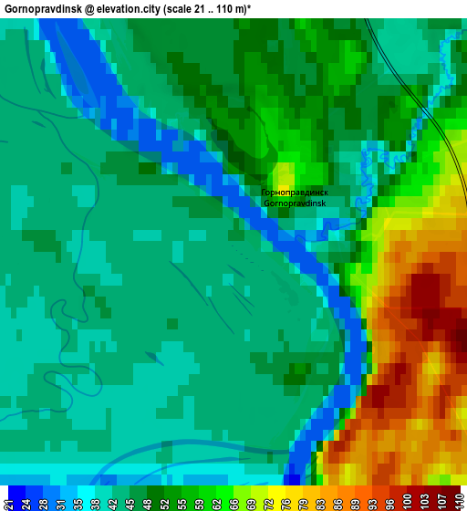 Zoom OUT 2x Gornopravdinsk, Russia elevation map