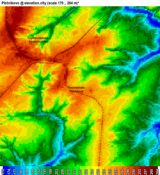 Zoom OUT 2x Plotnikovo, Russia elevation map