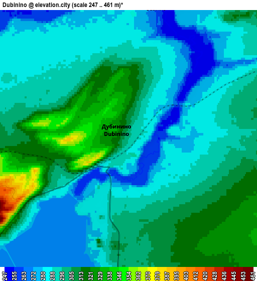 Zoom OUT 2x Dubinino, Russia elevation map