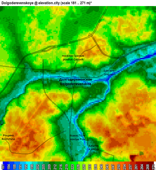 Zoom OUT 2x Dolgoderevenskoye, Russia elevation map