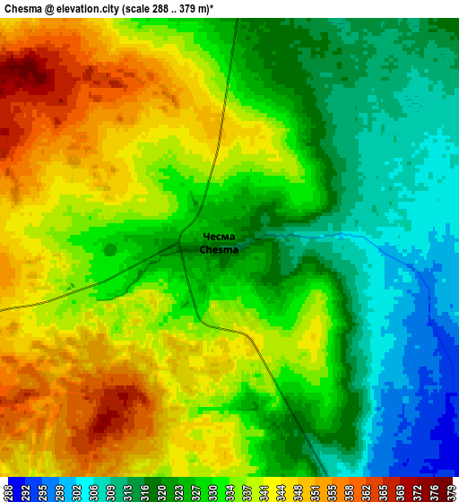 Zoom OUT 2x Chesma, Russia elevation map