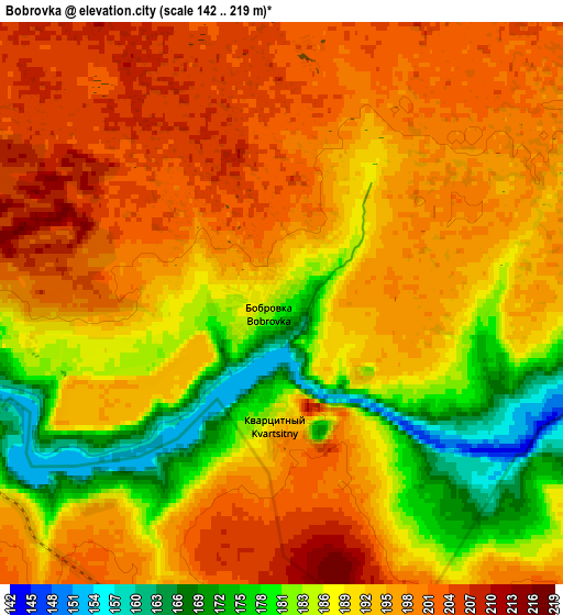 Zoom OUT 2x Bobrovka, Russia elevation map