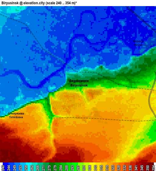 Zoom OUT 2x Biryusinsk, Russia elevation map