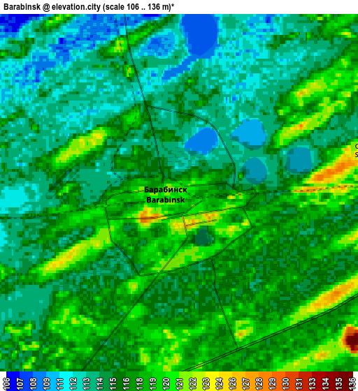 Zoom OUT 2x Barabinsk, Russia elevation map