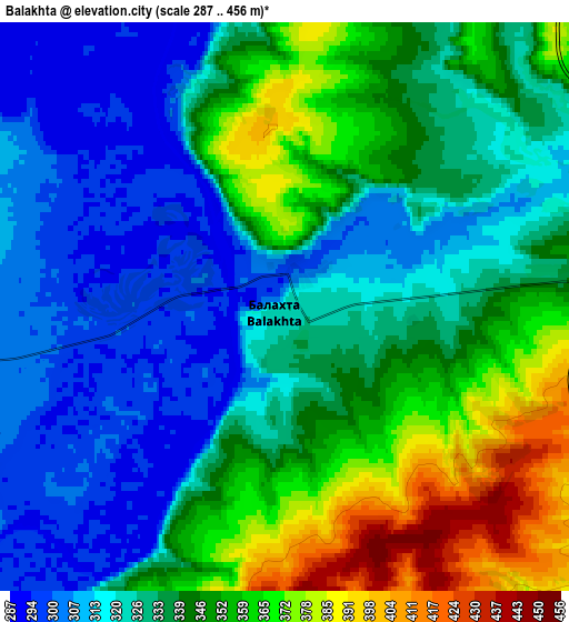 Zoom OUT 2x Balakhta, Russia elevation map