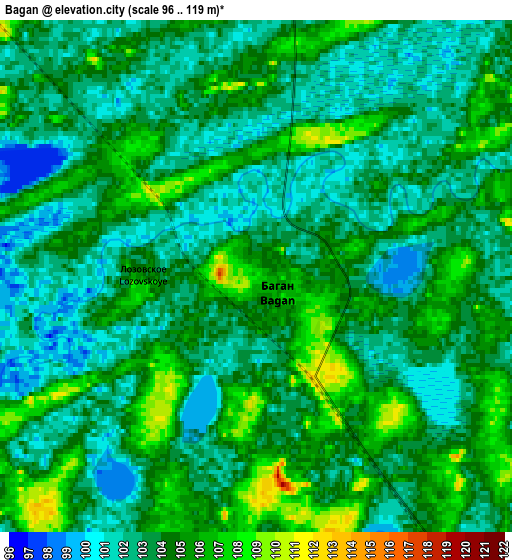 Zoom OUT 2x Bagan, Russia elevation map