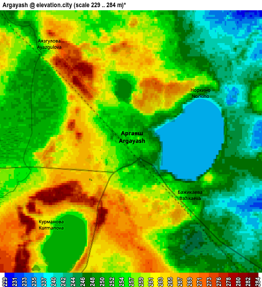 Zoom OUT 2x Argayash, Russia elevation map