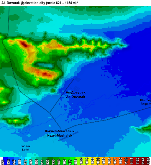 Zoom OUT 2x Ak-Dovurak, Russia elevation map