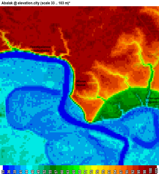 Zoom OUT 2x Abalak, Russia elevation map