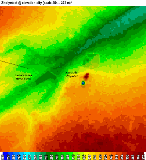 Zoom OUT 2x Zholymbet, Kazakhstan elevation map