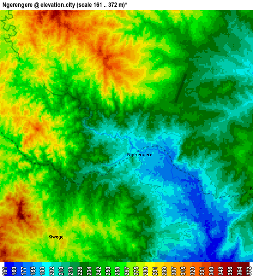 Zoom OUT 2x Ngerengere, Tanzania elevation map