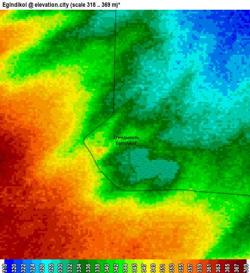 Zoom OUT 2x Egindiköl, Kazakhstan elevation map