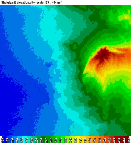 Zoom OUT 2x Shalqīya, Kazakhstan elevation map