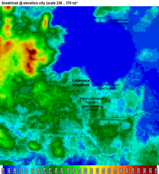 Zoom OUT 2x Snezhinsk, Russia elevation map