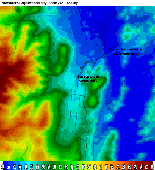 Zoom OUT 2x Novoural’sk, Russia elevation map