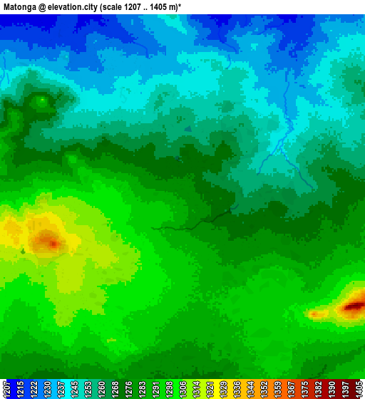 Zoom OUT 2x Matonga, Tanzania elevation map