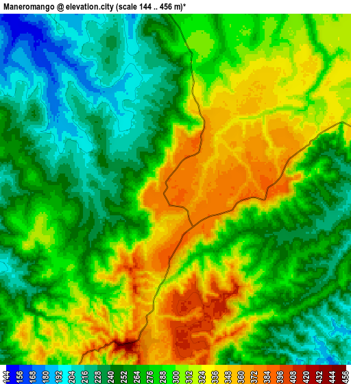 Zoom OUT 2x Maneromango, Tanzania elevation map