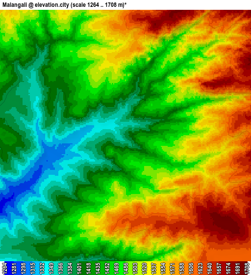 Zoom OUT 2x Malangali, Tanzania elevation map