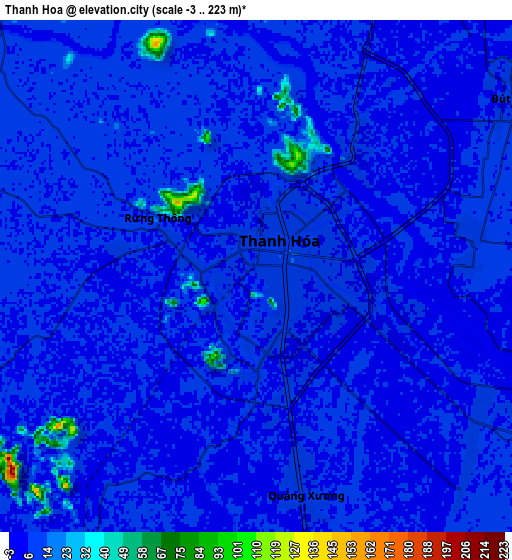 Zoom OUT 2x Thanh Hóa, Vietnam elevation map