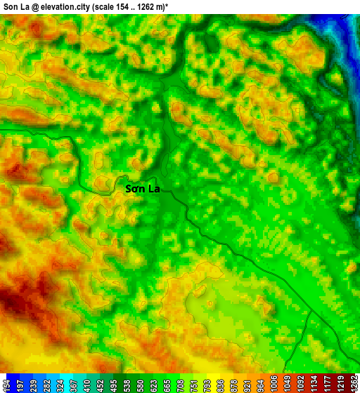 Zoom OUT 2x Sơn La, Vietnam elevation map