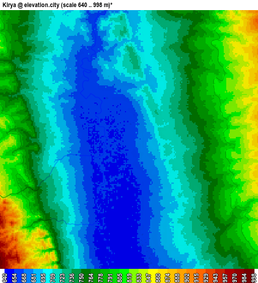 Zoom OUT 2x Kirya, Tanzania elevation map