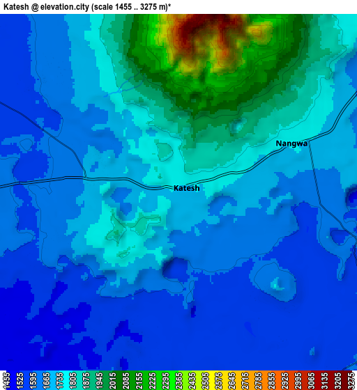Zoom OUT 2x Katesh, Tanzania elevation map