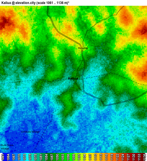 Zoom OUT 2x Kaliua, Tanzania elevation map