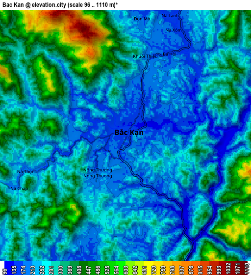 Zoom OUT 2x Bắc Kạn, Vietnam elevation map