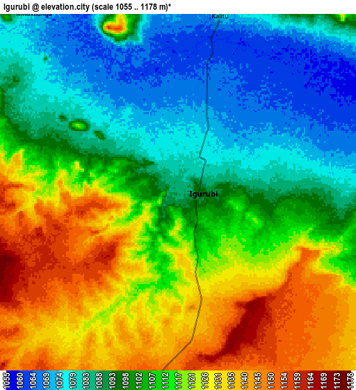 Zoom OUT 2x Igurubi, Tanzania elevation map