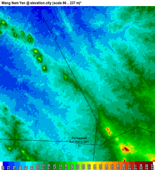 Zoom OUT 2x Wang Nam Yen, Thailand elevation map