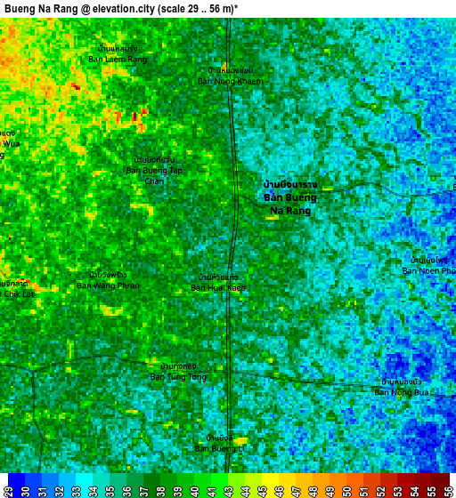 Zoom OUT 2x Bueng Na Rang, Thailand elevation map