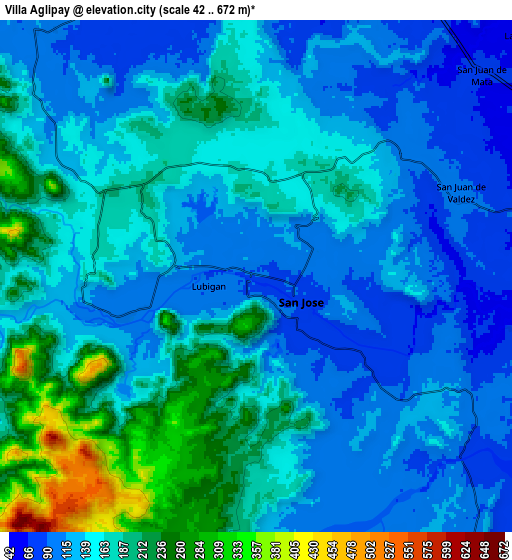 Zoom OUT 2x Villa Aglipay, Philippines elevation map