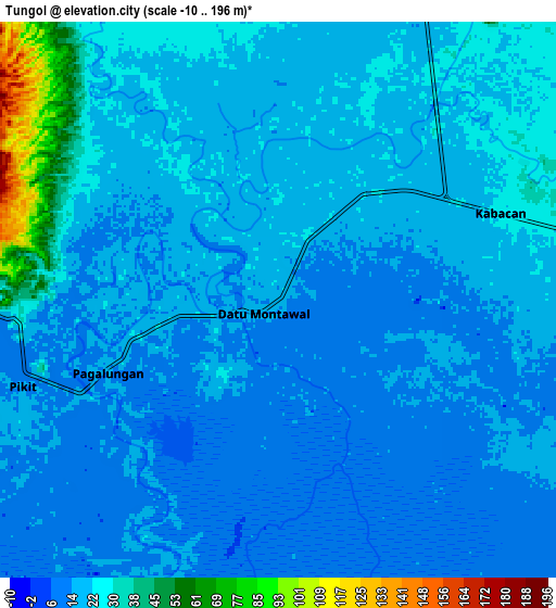 Zoom OUT 2x Tungol, Philippines elevation map