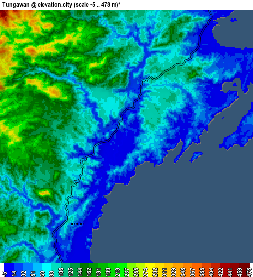 Zoom OUT 2x Tungawan, Philippines elevation map