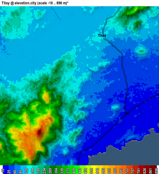 Zoom OUT 2x Titay, Philippines elevation map