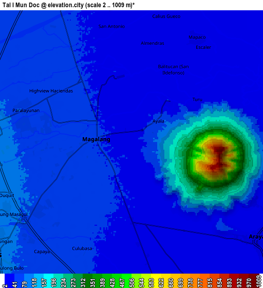 Zoom OUT 2x Tal I Mun Doc, Philippines elevation map