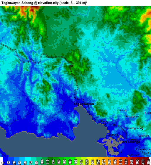 Zoom OUT 2x Tagkawayan Sabang, Philippines elevation map